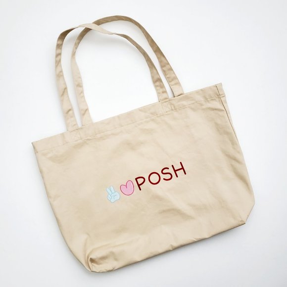 LB003Tote Organic Earth Friendly Poshmark Reusable Recyclable Tote [Price Firm] - Picture 1 of 13